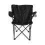 1 chaise de camping Becks Bier en acier & polyester avec porte-boisson, sac de transport+sangle en noir nouveau