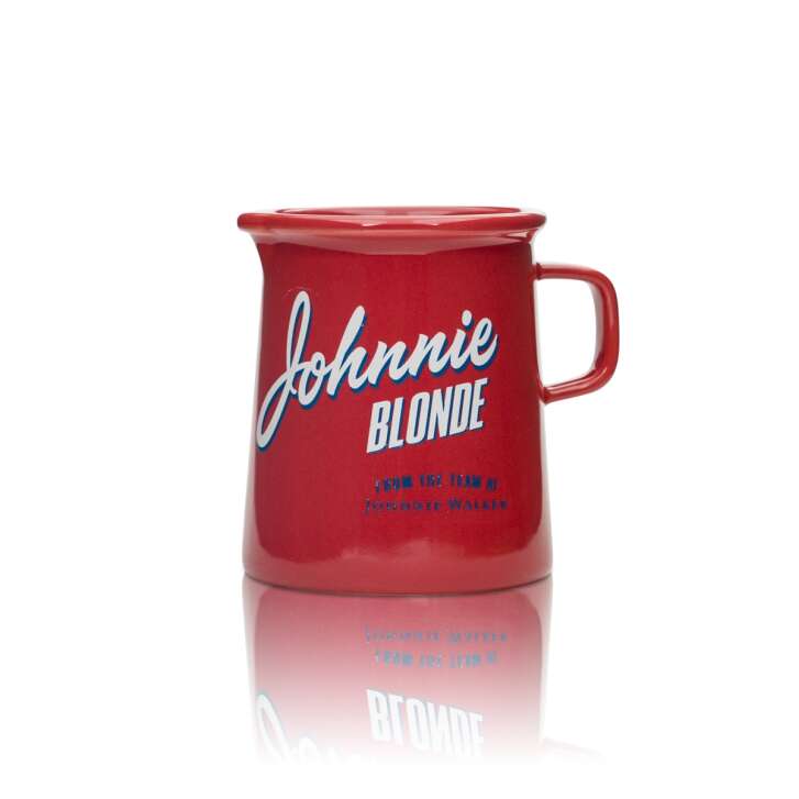 1 Johnnie Walker Tasse à whisky 0,3l ROUGE avec anse "Blonde" nouveau