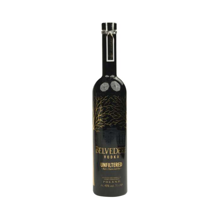 Belvedere Vodka bouteille 0,7l VIDE "Unfiltered" occasion Deko Display EMPTY