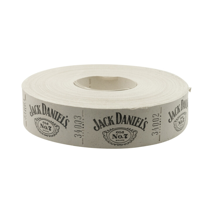 1000 jetons Jack Daniels Whiskey Rouleau de tickets Boissons Jetons Bar
