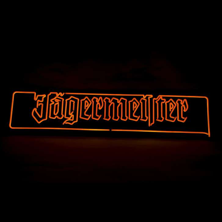 1 Jägermeister Likör Enseigne lumineuse néon orange LED montage mural+plafond incl. bloc dalimentation nouveau