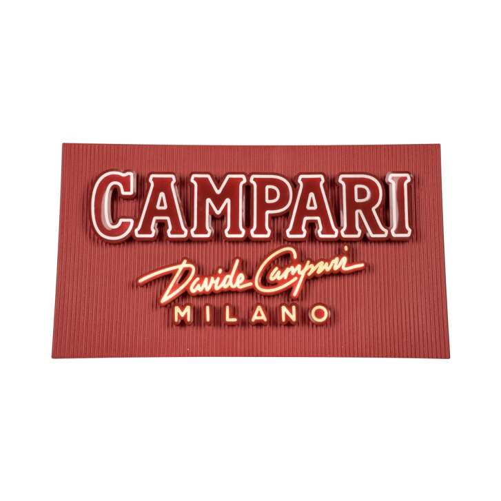 Campari enseigne lumineuse Milano LED panneau rouge mur lumière néon style Davide Italy