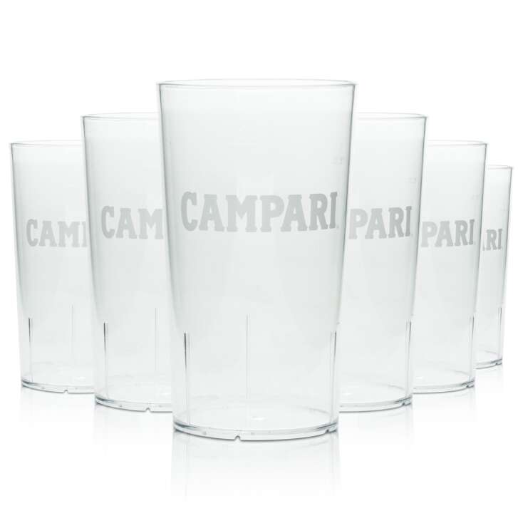 6 verres à liqueur Campari 0,4l gobelets réutilisables en plastique neufs