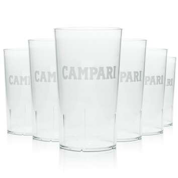 6 verres à liqueur Campari 0,4l gobelets...
