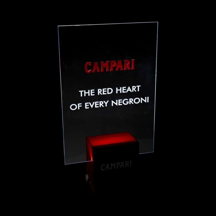 Campari Enseigne lumineuse LED Lumière Panneau publicitaire Enseigne Negroni Bar Rouge