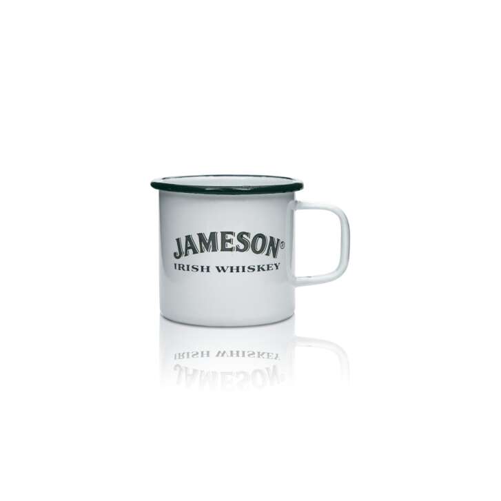 Jameson Whiskey Tasse 0,25l Métal Coupe Verre Anse Verres Émail Tasse Irish
