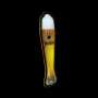 Bière bénédictine Enseigne lumineuse Bière blanche verre LED Panneau mural Déco Lumière