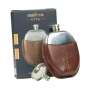 Santa Teresa 1796 Rum Flask 95ml Rugby Ball Etui en cuir Flask Flatman