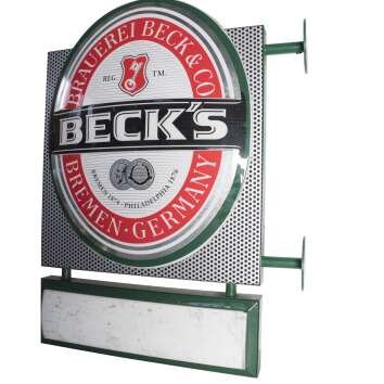 Becks Bier Enseigne lumineuse en deux parties murales...