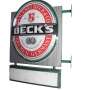 Becks Bier Enseigne lumineuse en deux parties murales Gastro Pub Bar Économie