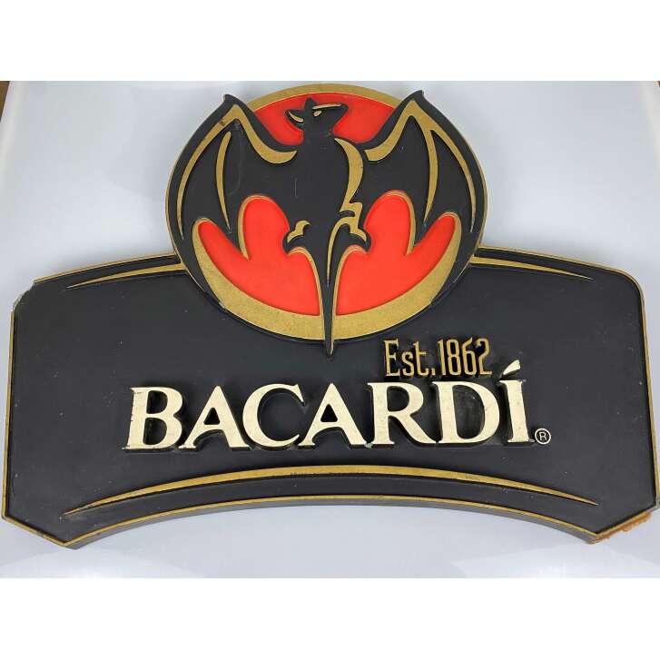 1x panneau publicitaire Bacardi Rum Logo
