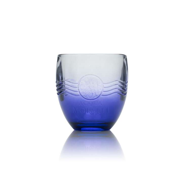 6 verres à eau Acqua Morelli 0,25 l, verres à soda en relief, verres à eau minérale, bleus