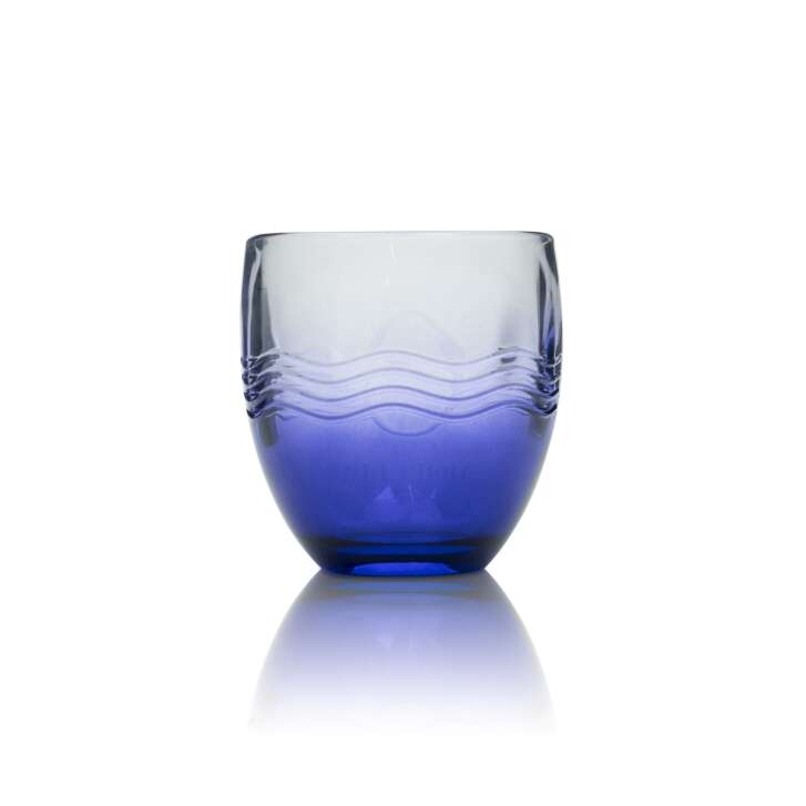 6 verres à eau Acqua Morelli 0,25 l, verres à soda en relief, verres à eau minérale, bleus