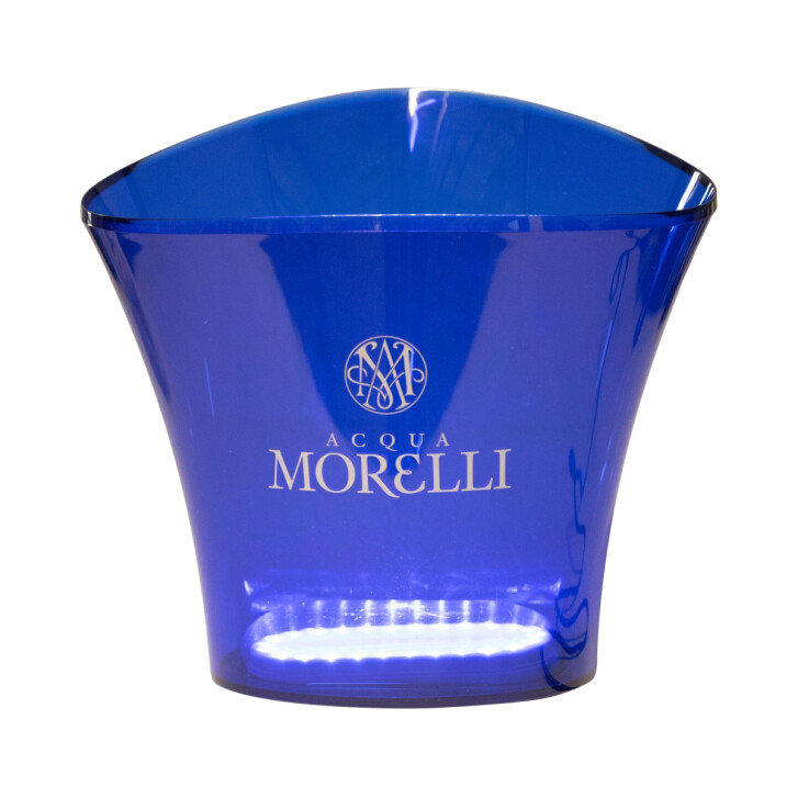 Acqua Morelli Refroidisseur deau LED Seau Bouteille Bleu Boîte à glaçons Boisson
