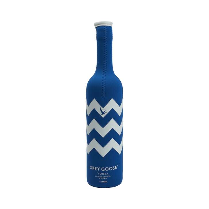 Grey Goose Vodka Cooling Manchette Bleu 0,7l Blanc Oiseau Zip Refroidisseur de bouteille Ice