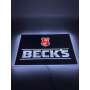 1x Bière Becks panneau publicitaire argent LED "BECKS