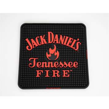1x Jack Daniels Whiskey Tapis de bar Fire quadrangulaire...