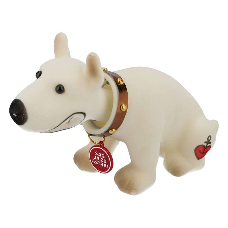 Astra Bier Wackeldackel Terrier petit Reeperbahn Kiez Hambourg gris