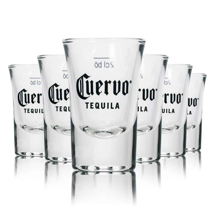 6x Jose Cuervo verre à tequila verre à shot 2cl