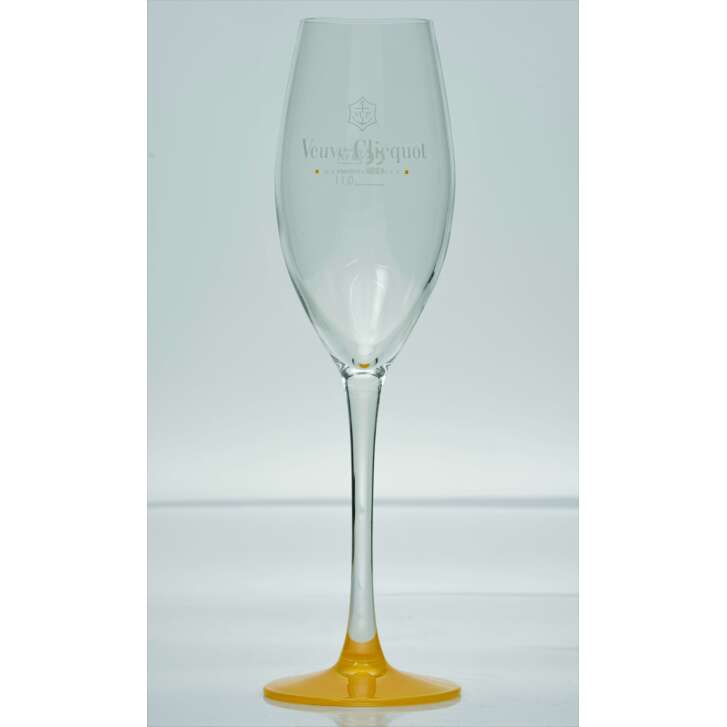 6x Veuve Clicquot Flûte de Champagne avec pied orange