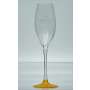 6x Veuve Clicquot Flûte de Champagne avec pied orange