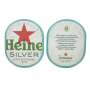 100x Heineken sous-verres Coaster feutre verres Silver Brouwerij Beer