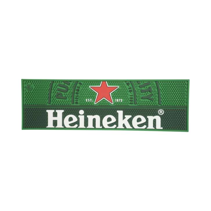1 Tapis de bar à bière Heineken 59,7x18,3x1cm vert à picots nouveau