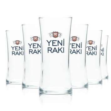 6x Yeni Raki verre 0,2l gobelet schnaps verres à...