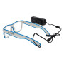 Lunettes Belvedere Vodka LED Lunettes de soleil Lunettes de fête Lunettes Mall Monture bleue