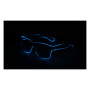 Lunettes Belvedere Vodka LED Lunettes de soleil Lunettes de fête Lunettes Mall Monture bleue