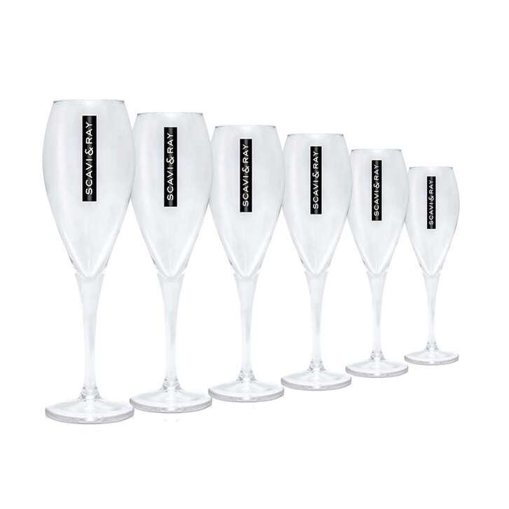 6x Scavi & Ray Verre à vin mousseux 0,1 l Flûte Prosecco Champagne Friz Verres