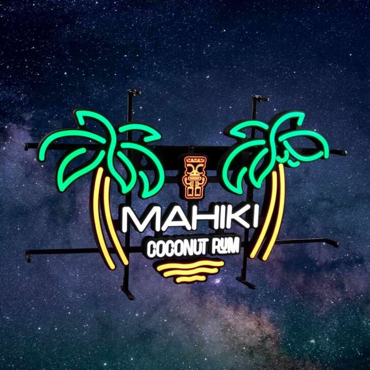 Mahiki Enseigne lumineuse LED Néon Sign Enseigne Île de palmiers Indoor Dimmable Display